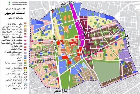 خريطة الاحياء التي سيتم ازالتها في الرياض 1445