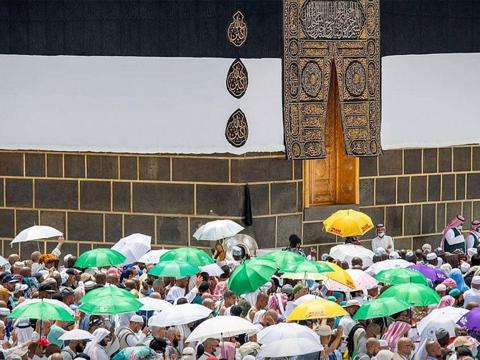 Hajj pilgrims perform the Farewell Tawaf