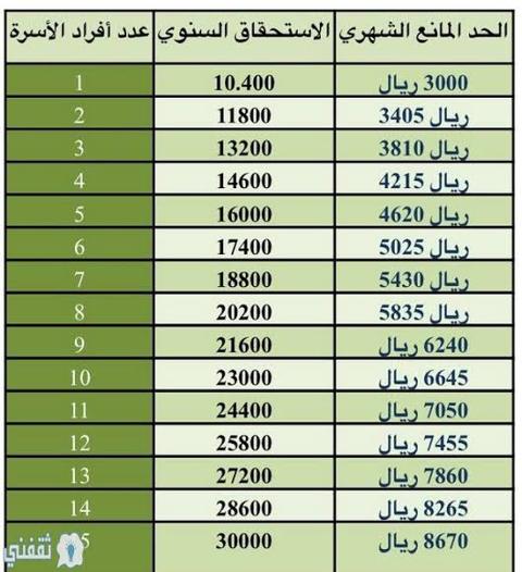 قيمة دعم المساعدات المقطوعة 