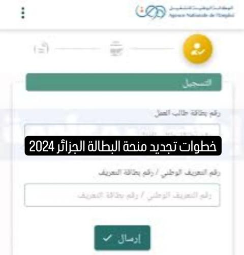 خطوات تجديد منحة البطالة في الجزائر