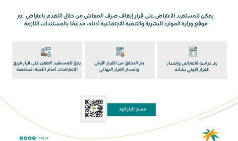 إيقاف صرف معاش الضمان الاجتماعي