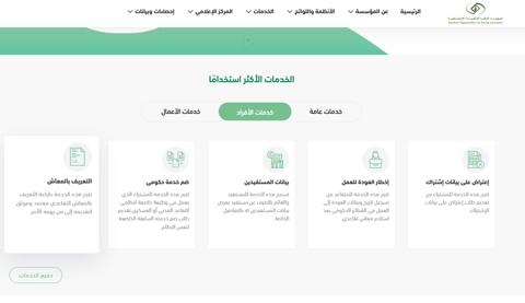 المؤسسة العامة للتقاعد دخول الأفراد