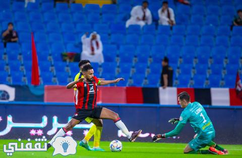 مباراة التعاون ضد الرائد في دوري روشن السعودي للمحترفين