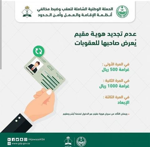 كم رسوم تجديد الاقامة المنتهية؟ في السعودية 2023/ 1444