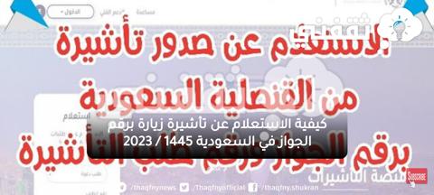 كيفية الاستعلام عن تأشيرة زيارة برقم الجواز في السعودية 1445 / 2023