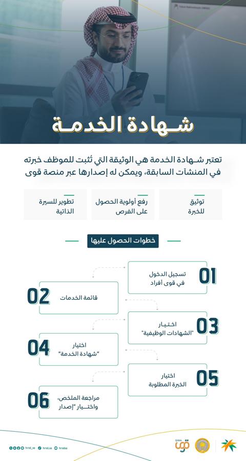 استخراج شهادة الخدمة