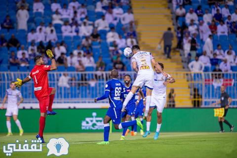 مباراة الهلال ضد التعاون في دوري روشن السعودي