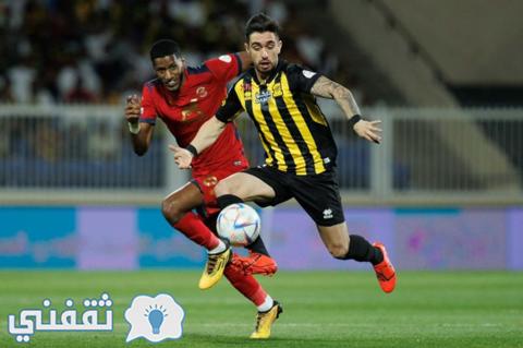 مباراة ضمك ضد الاتحاد في دوري روشن السعودي