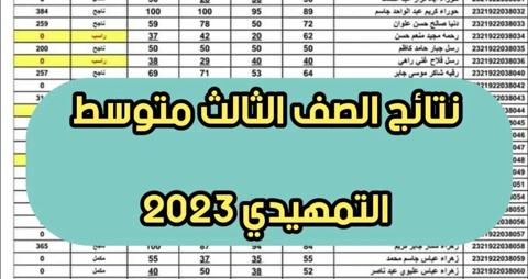 رابط وزارة التربية العراقية نتائج الثالث متوسط 