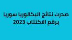 نتائج البكالوريا 2023 سوريا الفرع العلمي الدورة