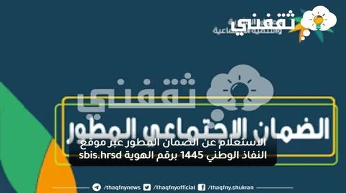 الاستعلام عن الضمان المطور عبر موقع النفاذ