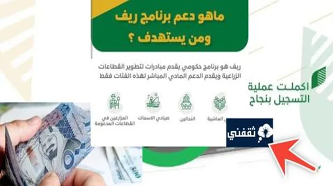 كم مبلغ دعم ريف للعاطلين والشروط المطلوبة؟