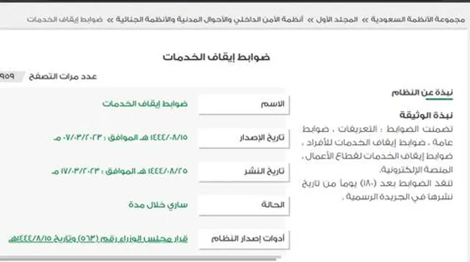 بعد تعديلات مارس 2023.. ماذا يمنع إيقاف الخدمات