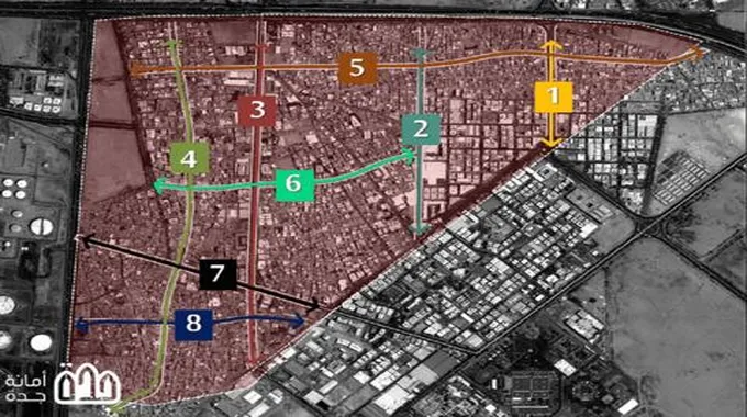 خريطة جدة للهدد 1445 العام الجديد تأتي على هذا