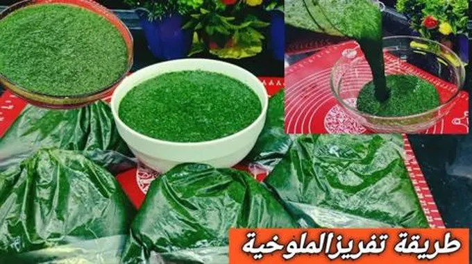 هتاكلى ملوخية السنه كلها…..طريقة تخزين الملخوية