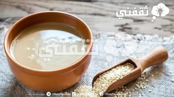 طريقة عمل الطحينة الخام الأصلية بالسمسم والدقيق