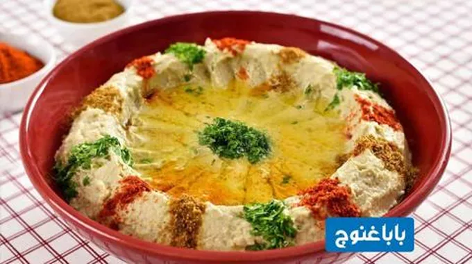 طريقة عمل بابا غنوج بالطحينة والثوم والليمون زي