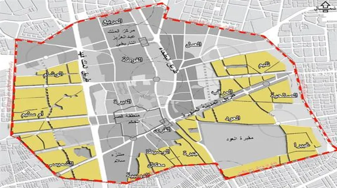 ما هي اسماء الأحياء التي سيتم ازالتها في الرياض