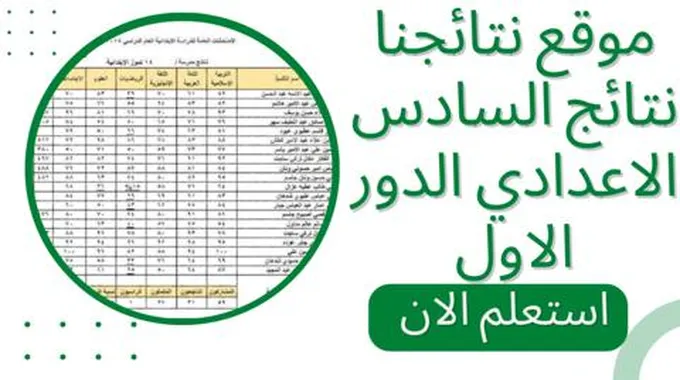 نتائج السادس الاعدادي 2023 الدور الاول على موقع